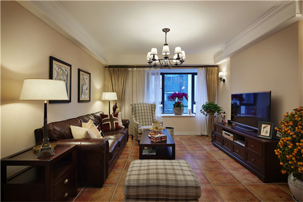 沈陽-華潤·奉天九里129平「美式風(fēng)格」裝修設(shè)計案例