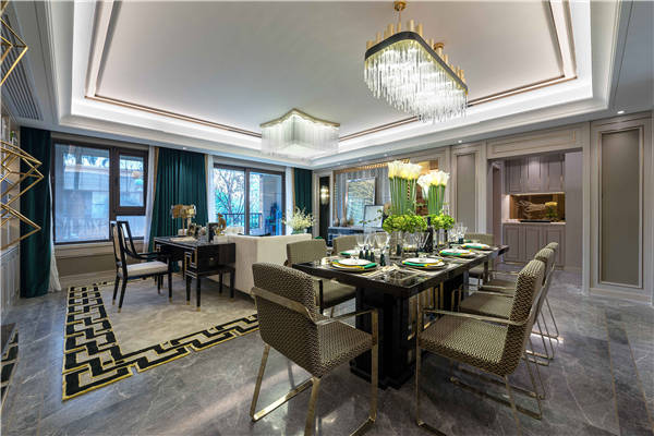 沈陽-雅賓利花園134平「輕奢風(fēng)格」裝修設(shè)計案例圖