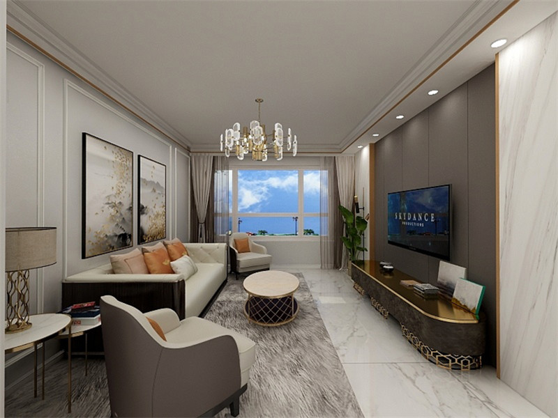 碧桂園88平輕奢風(fēng)格裝修案例(二)