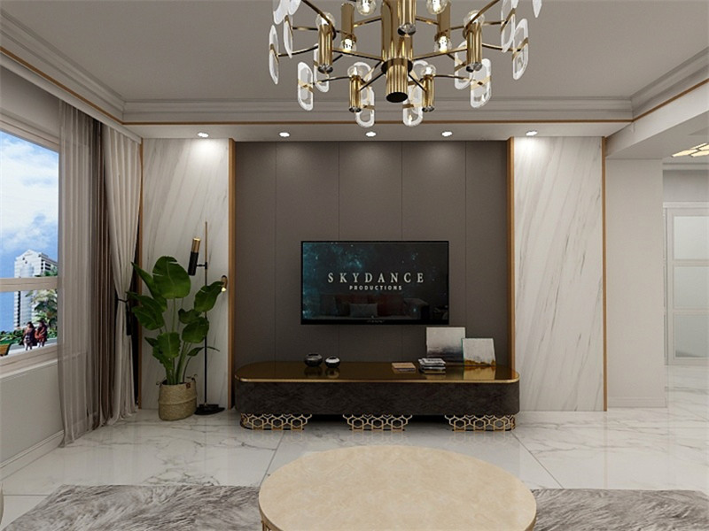 碧桂園88平輕奢風(fēng)格裝修案例(一)