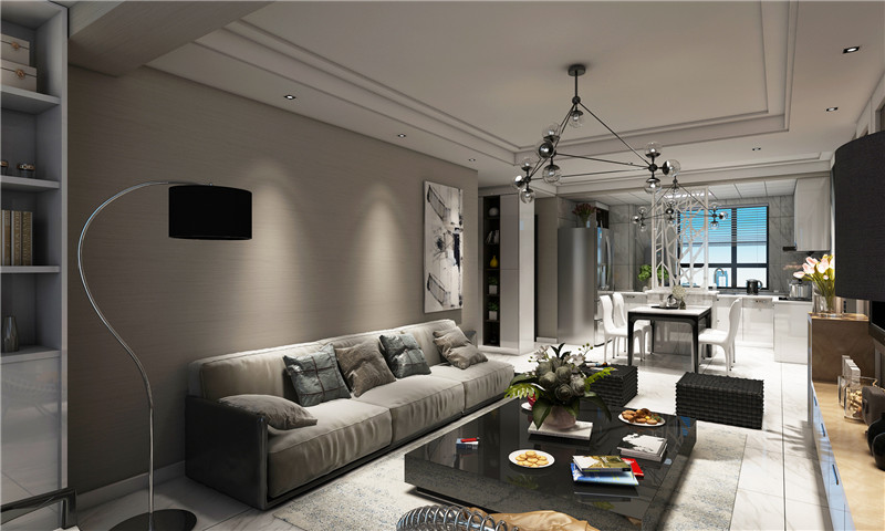 100平現(xiàn)代風(fēng)格裝修實(shí)景案例(七)