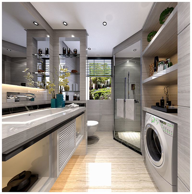 陽光100園區(qū)69平「現(xiàn)代風格」裝修案例(四)