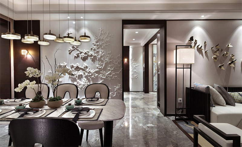 五彩陽光城88平「新中式風(fēng)格」實(shí)景案例(一)