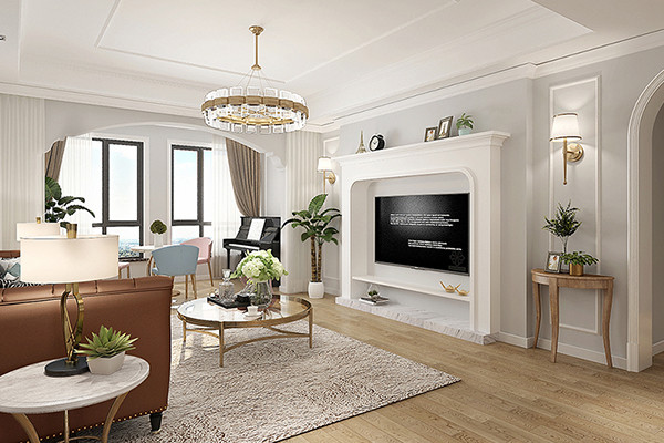 沈陽-碧桂園130平「美式風(fēng)格」裝修設(shè)計案例