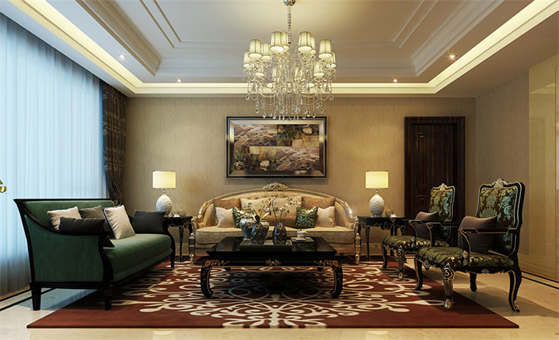 金地濱河國際105平米「輕奢風(fēng)格」實(shí)景圖(二)