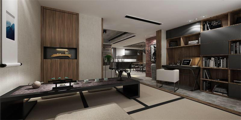 萬錦香樟樹163平「現(xiàn)代混搭風格」案例圖(二)