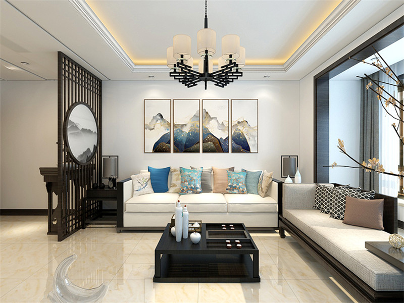 玉祥明居118平「新中式」風(fēng)格裝修案例(一)