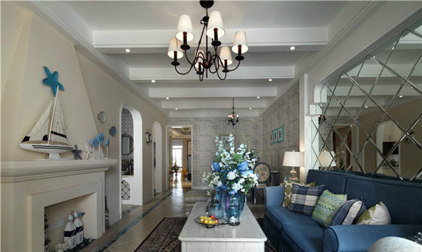 沈陽裝修公司100米兩室「地中?！寡b修風格案例圖