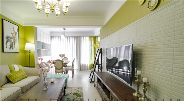 沈陽裝修公司80平「美式風(fēng)格」裝修案例圖