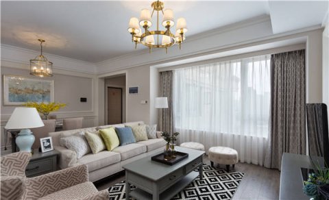 沈陽-萬達公館110平「美式風(fēng)格」裝修設(shè)計風(fēng)格案例