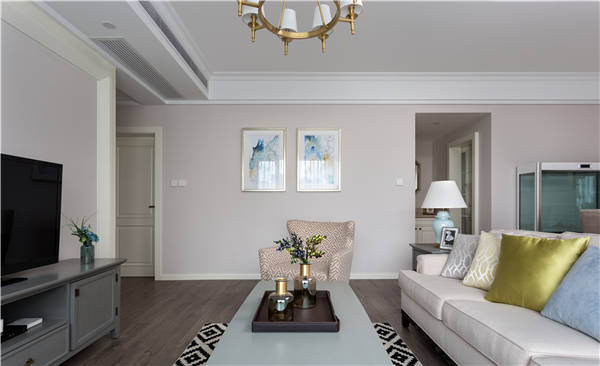 沈陽-萬達(dá)公館110平「美式風(fēng)格」裝修設(shè)計(jì)風(fēng)格案例