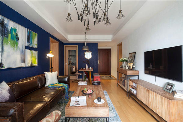 沈陽-中海盛京閣90平「混搭風格」裝修設計風格案例